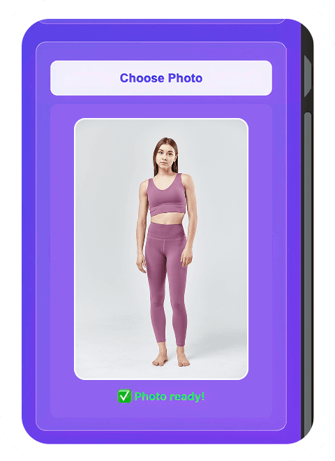 Step 1: Upload your photo - Simple photo upload interface