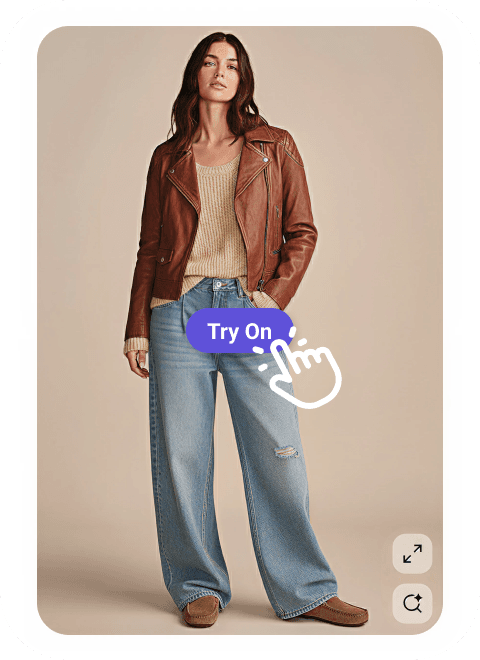 Step 2: Browse and try on - Pinterest integration with try-on hover button